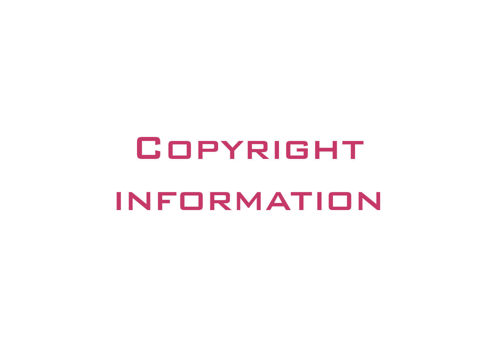 Copyright Information