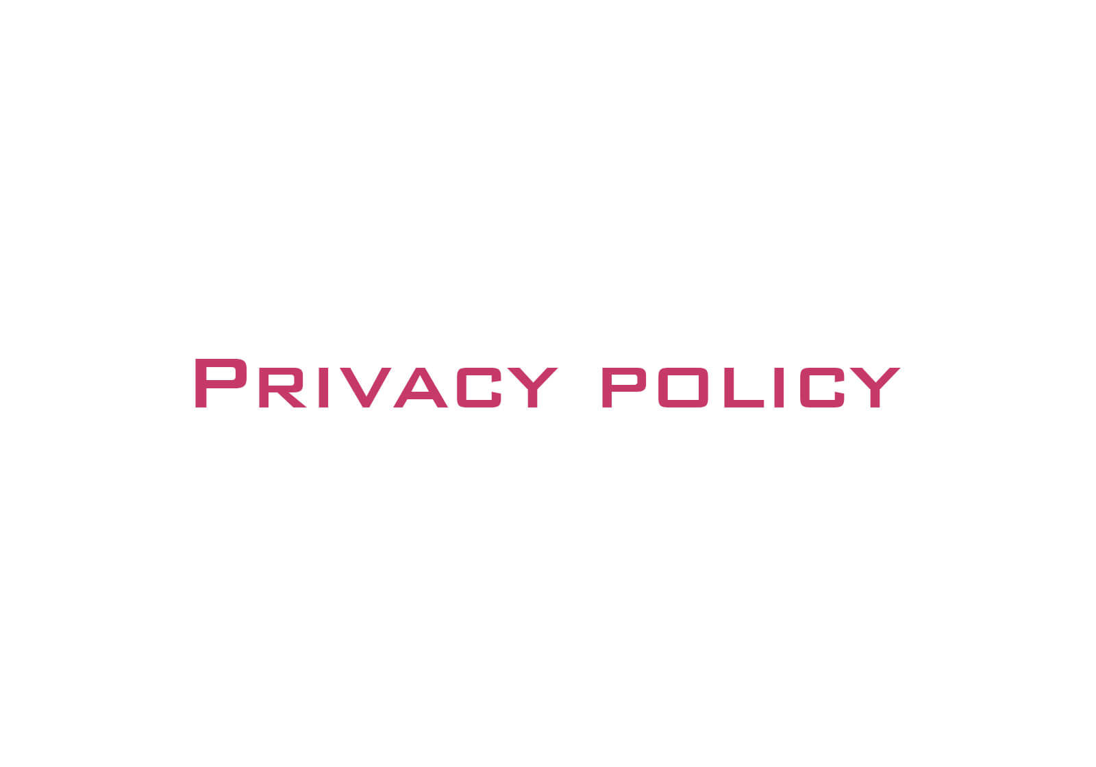 Privacy Policy